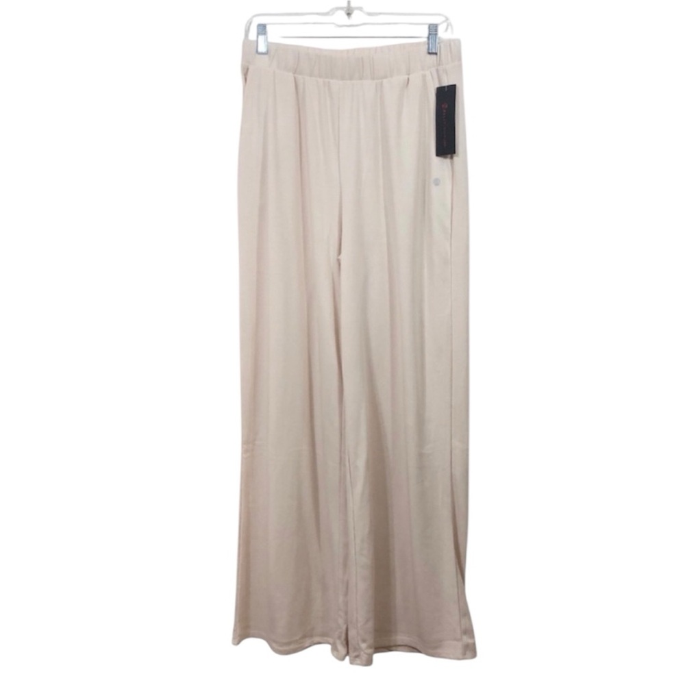 NWT BALLY CREAM Women’s Size‎ Large Lounge pants with flare Cotton blend comfy